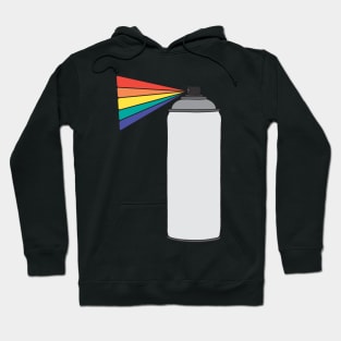 Rainbow Graffiti Spray Can Hoodie